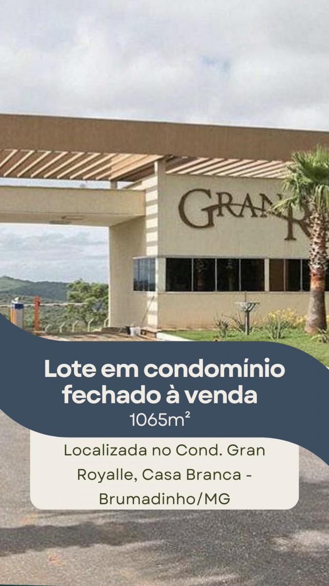 Imagem Terreno em Condomínio à Venda, 1.065 m² em Casa Branca - Brumadinho Imagem Terreno em Condomínio à Venda, 1.065 m² em Casa Branca - Brumadinho