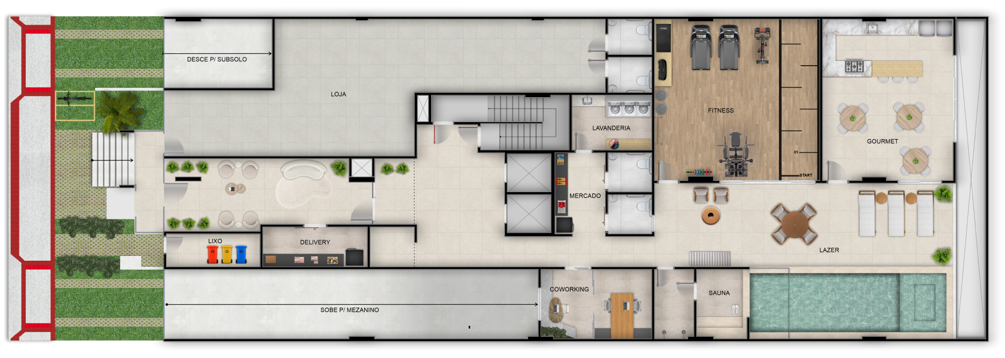 Imagem Studio com 1 Quarto à Venda, 33 m² em Itapuã - Vila Velha