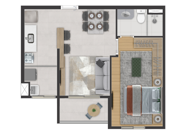 Imagem Apartamento com 2 Quartos à Venda, 54 m² em Jardim Olavo Bilac - São Bernardo do Campo