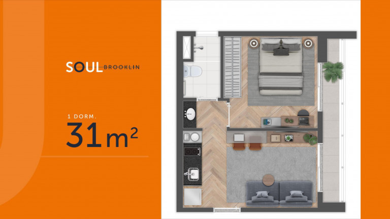 Imagem Apartamento com 1 Quarto à Venda, 31 m² em Jardim Das Acácias - São Paulo Imagem Apartamento com 1 Quarto à Venda, 31 m² em Jardim Das Acácias - São Paulo