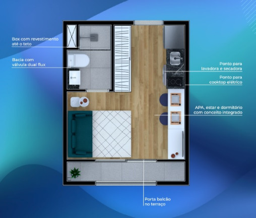 Imagem Apartamento com 1 Quarto à Venda, em Vila Santo Estéfano - São Paulo Imagem Apartamento com 1 Quarto à Venda, em Vila Santo Estéfano - São Paulo