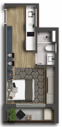 Imagem Apartamento com 1 Quarto à Venda, em Paraíso - São Paulo Imagem Apartamento com 1 Quarto à Venda, em Paraíso - São Paulo