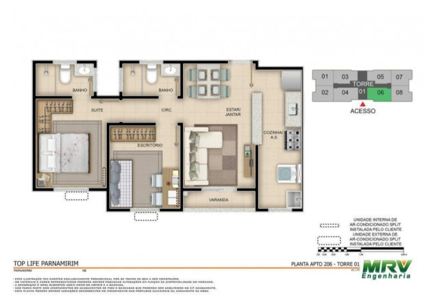 Imagem Apartamento com 2 Quartos à Venda, 58 m² em Nova Parnamirim - Parnamirim Imagem Apartamento com 2 Quartos à Venda, 58 m² em Nova Parnamirim - Parnamirim