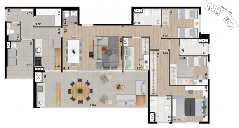 Imagem Apartamento com 4 Quartos à Venda, 146 m² em Ipiranga - São Paulo