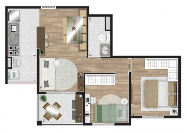 Imagem Apartamento com 2 Quartos à Venda, 48 m² em Vila Clementino - São Paulo
