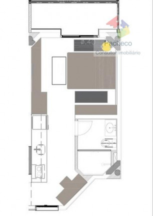 Imagem Apartamento com 1 Quarto para Alugar, 30 m² em Vila Olímpia - São Paulo