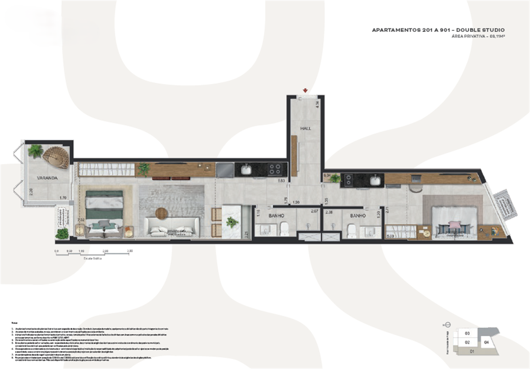 Imagem Studio com 1 Quarto à Venda, 46 m²em Ipanema - Rio de Janeiro Imagem Studio com 1 Quarto à Venda, 46 m²em Ipanema - Rio de Janeiro