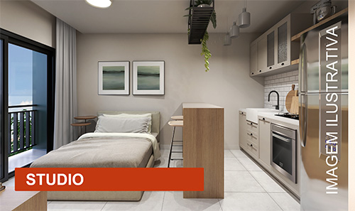 Studio com 1 Quarto à Venda, 26 m²em Vila Gomes - São Paulo