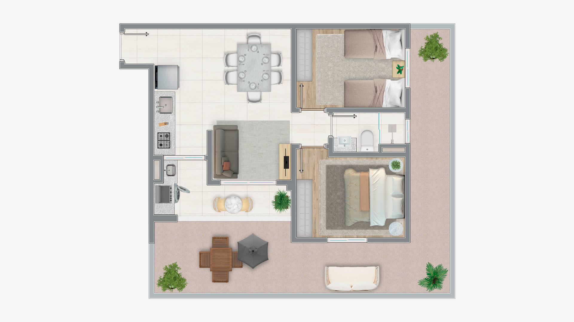 Imagem Apartamento com 2 Quartos à Venda, 49 m²em São Pedro - Osasco