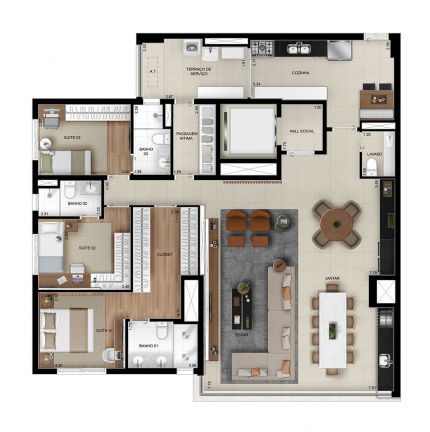 Imagem Apartamento com 4 Quartos à Venda, 159 m² em Mooca - São Paulo Imagem Apartamento com 4 Quartos à Venda, 159 m² em Mooca - São Paulo