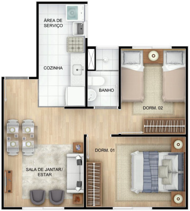 Imagem Apartamento com 2 Quartos à Venda, 41 m² em Campo Grande - Rio de Janeiro Imagem Apartamento com 2 Quartos à Venda, 41 m² em Campo Grande - Rio de Janeiro