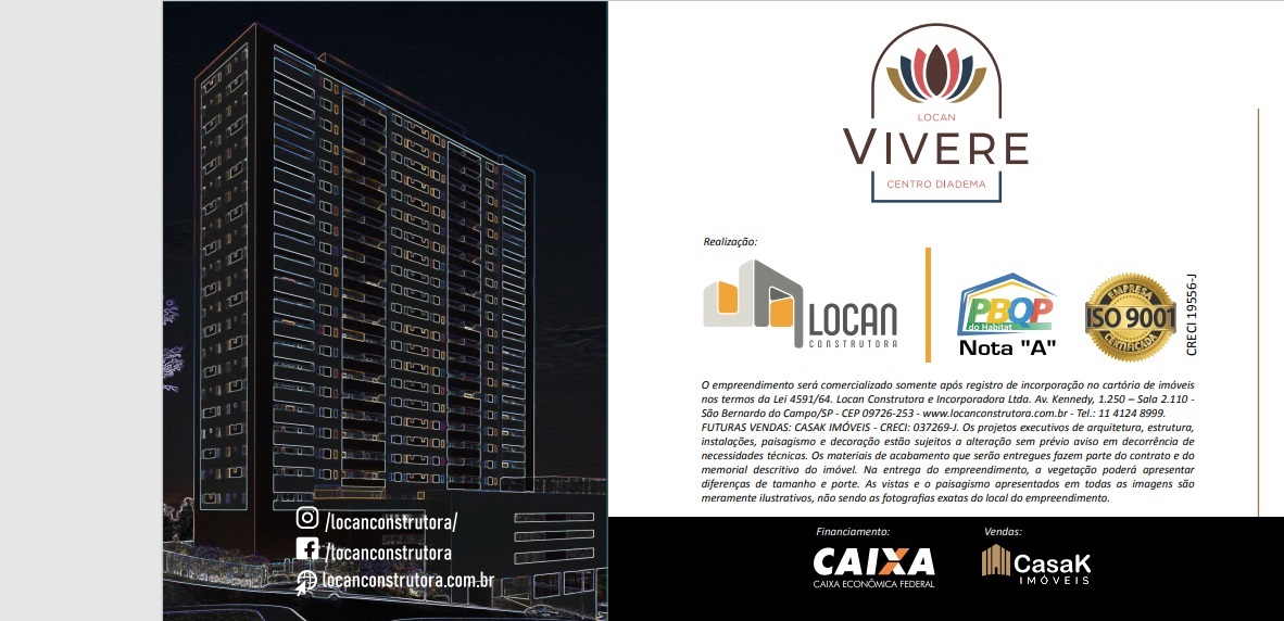 Imagem Apartamento com 3 Quartos à Venda, 68 m² em Centro - Diadema