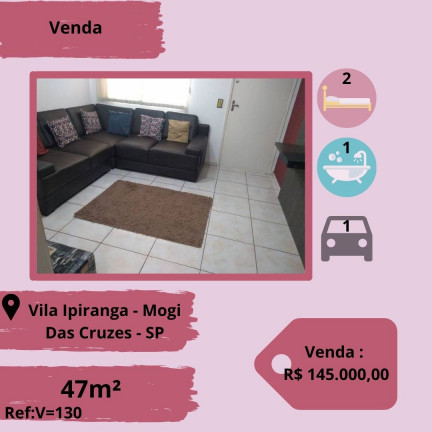 Imagem Apartamento com 2 Quartos à Venda, 47 m² em Alto Ipiranga - Mogi das Cruzes Imagem Apartamento com 2 Quartos à Venda, 47 m² em Alto Ipiranga - Mogi das Cruzes