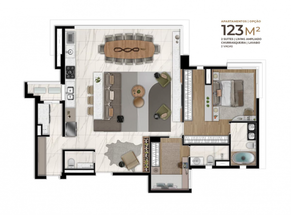 Imagem Apartamento com 3 Quartos à Venda, 123 m² em Centro - Osasco