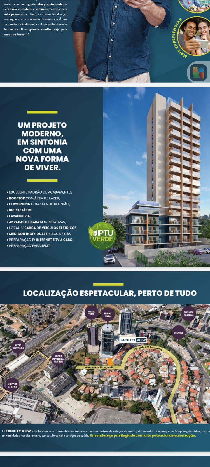 Apartamento com 1 Quarto à Venda, 25 m²em Caminho das Árvores - Salvador