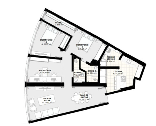 Imagem Apartamento com 2 Quartos à Venda, 92 m² em Copacabana - Rio de Janeiro