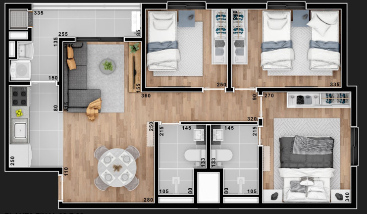 Imagem Apartamento com 3 Quartos à Venda, 65 m² em Tingui - Curitiba