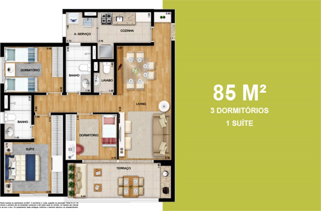 Imagem Apartamento com 3 Quartos à Venda, 105 m² em Centro - Diadema