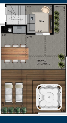 Imagem Cobertura com 2 Quartos à Venda, 102 m² em Vila Maria - São Paulo