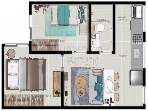Imagem Apartamento com 2 Quartos à Venda, 40 m² em Parque Paulistano - São Paulo