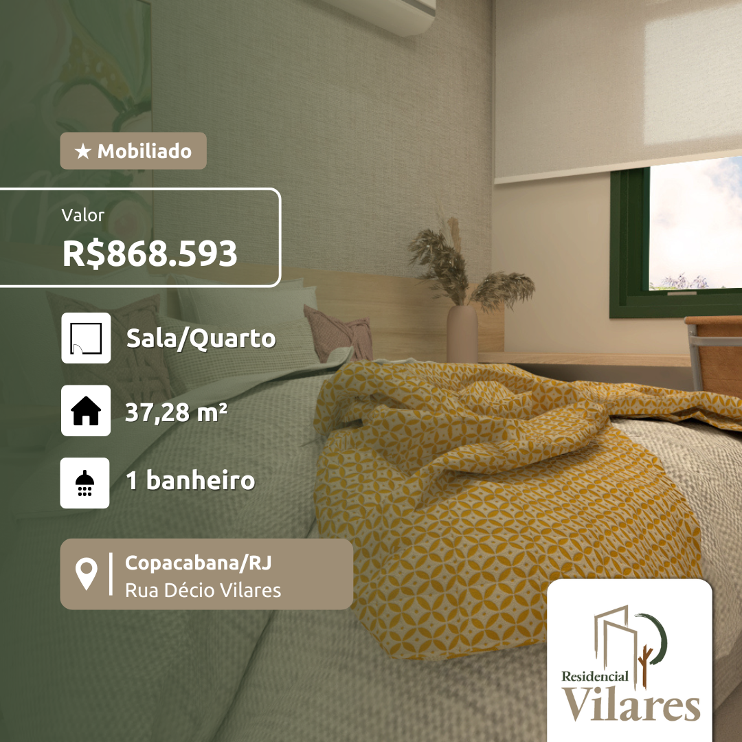 Imagem Apartamento com 1 Quarto à Venda, 33 m²em Copacabana - Rio de Janeiro Imagem Apartamento com 1 Quarto à Venda, 33 m²em Copacabana - Rio de Janeiro