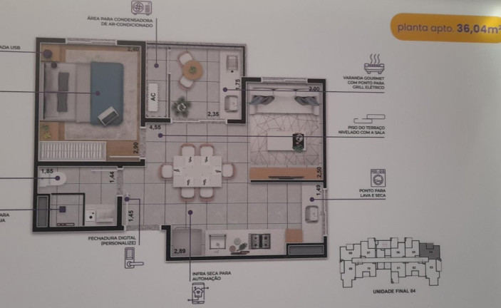 Imagem Apartamento com 2 Quartos à Venda, 27 m² em Vila Azevedo - São Paulo