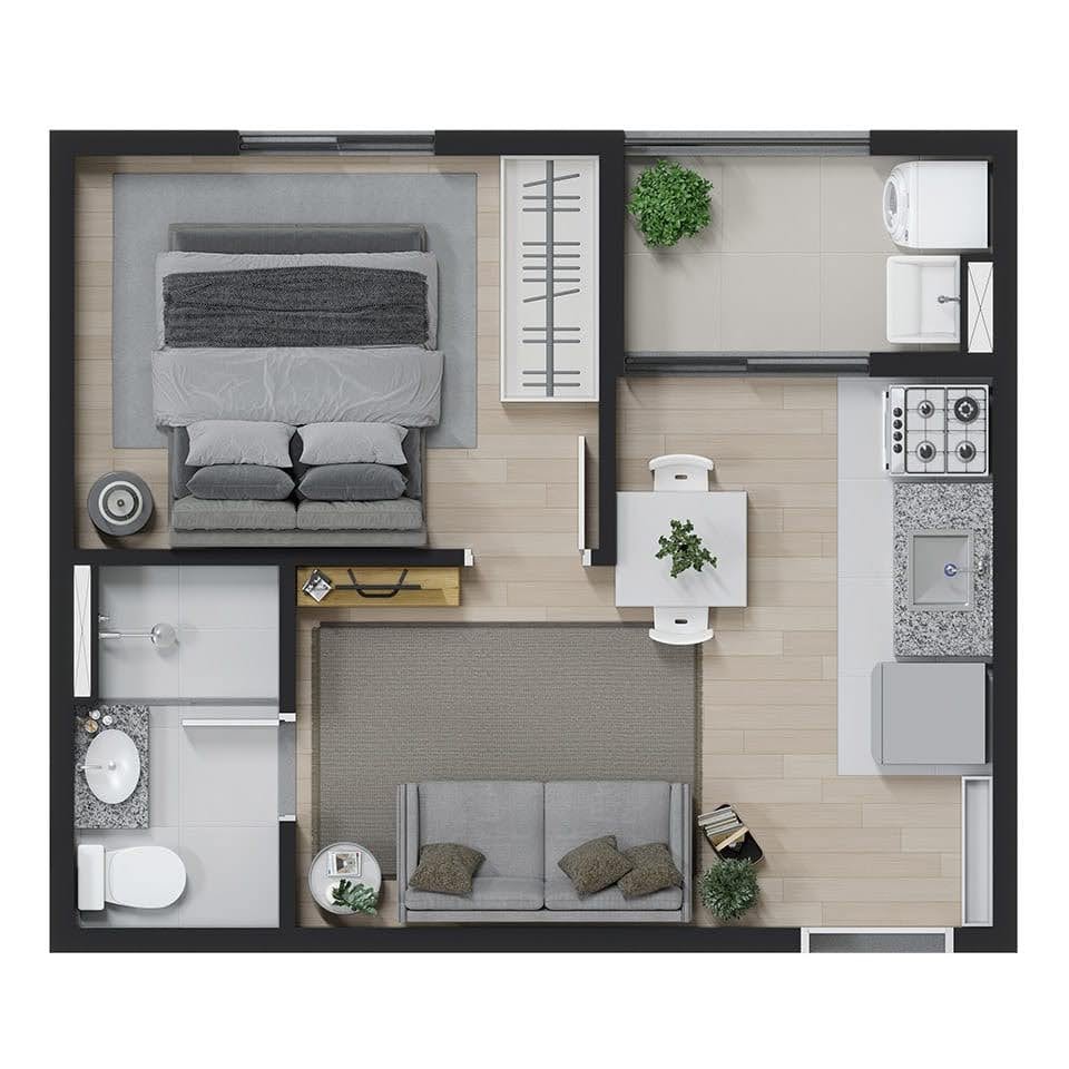 Imagem Apartamento com 2 Quartos à Venda, 36 m²em Jardim Sapopemba - São Paulo