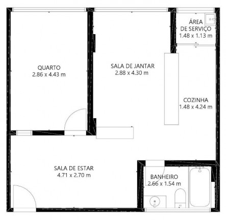 Imagem Apartamento com 1 Quarto à Venda ou Locação, 54 m² em Santa Efigênia - São Paulo