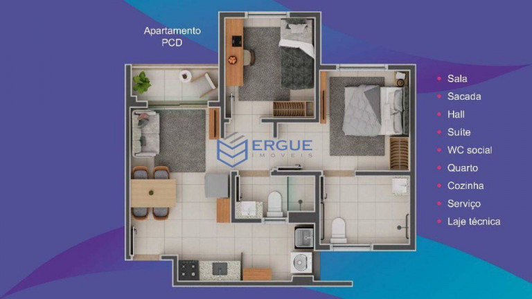 Imagem Apartamento com 2 Quartos à Venda, 50 m² em Parangaba - Fortaleza Imagem Apartamento com 2 Quartos à Venda, 50 m² em Parangaba - Fortaleza