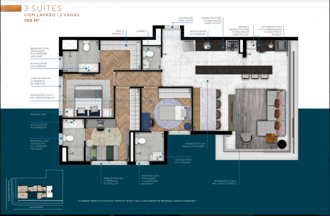 Imagem Apartamento com 3 Quartos à Venda, 94 m² em Jardim das Acácias - São Paulo