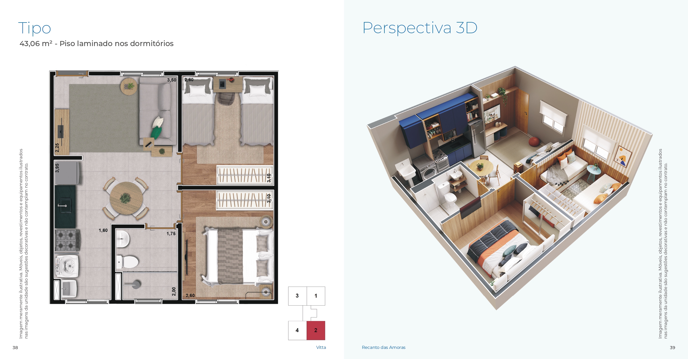 Imagem Apartamento com 2 Quartos à Venda, 43 m²em Jardim José Figueira - Ribeirão Preto
