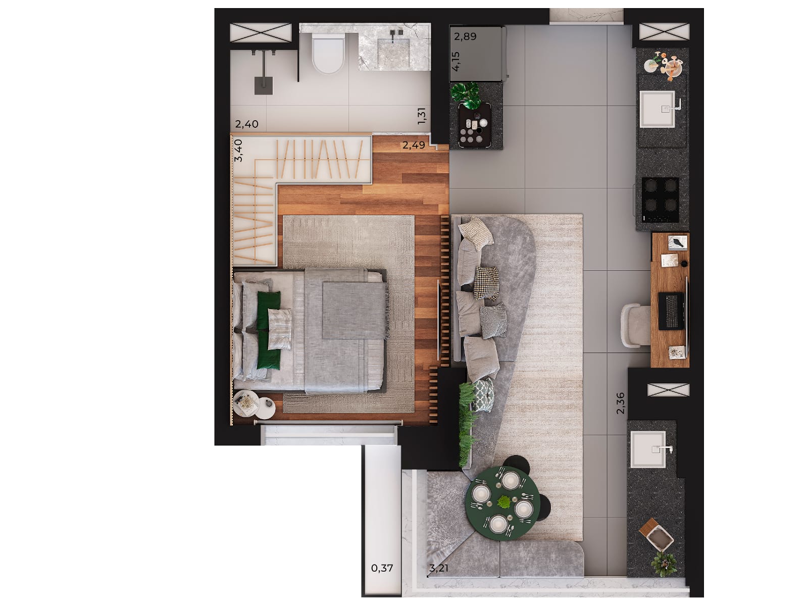 Imagem Apartamento com 1 Quarto à Venda, 37 m²em Jardim Vera Cruz - São Paulo
