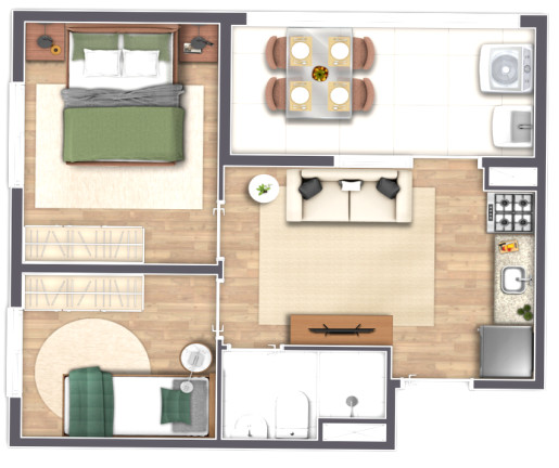 Imagem Apartamento com 2 Quartos à Venda, 33 m² em Mooca - São Paulo
