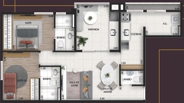 Imagem Apartamento com 3 Quartos à Venda, 64 m² em Centro - Diadema Imagem Apartamento com 3 Quartos à Venda, 64 m² em Centro - Diadema