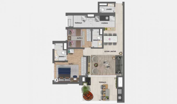 Imagem Apartamento com 2 Quartos à Venda, 64 m² em Jardim Independência - São Paulo