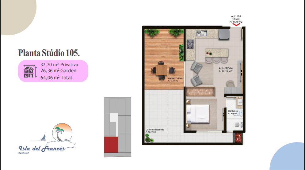 Imagem Studio com 1 Quarto à Venda, 25 m² em Canasvieiras - Florianópolis Imagem Studio com 1 Quarto à Venda, 25 m² em Canasvieiras - Florianópolis