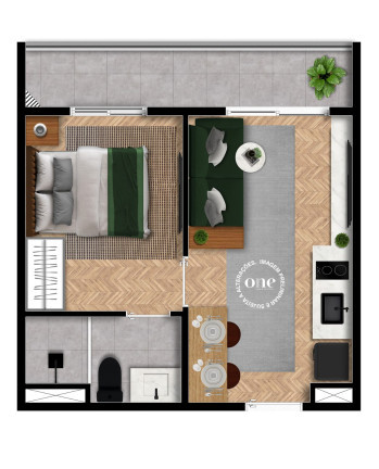 Imagem Apartamento com 1 Quarto à Venda, em Perdizes - São Paulo Imagem Apartamento com 1 Quarto à Venda, em Perdizes - São Paulo