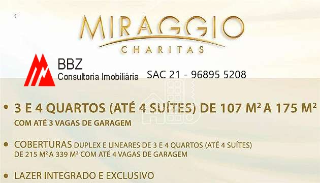 Imagem Apartamento com 4 Quartos à Venda, 173 m²em Charitas - Niterói Imagem Apartamento com 4 Quartos à Venda, 173 m²em Charitas - Niterói