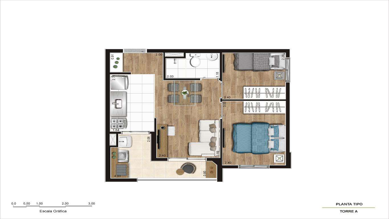 Imagem Apartamento com 2 Quartos à Venda, 42 m²em Vila Guaca - São Paulo