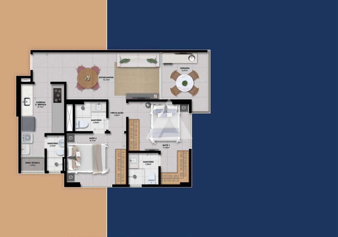 Imagem Apartamento com 2 Quartos à Venda, 62 m² em Rio Vermelho - Salvador Imagem Apartamento com 2 Quartos à Venda, 62 m² em Rio Vermelho - Salvador