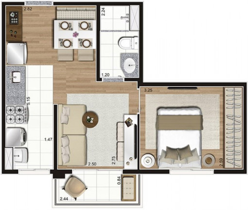 Imagem Apartamento com 3 Quartos à Venda, 68 m² em Brás - São Paulo
