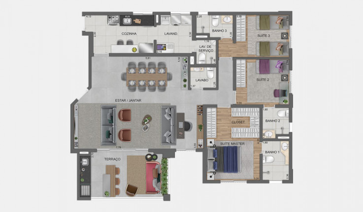 Imagem Apartamento com 4 Quartos à Venda, 132 m² em City América - São Paulo