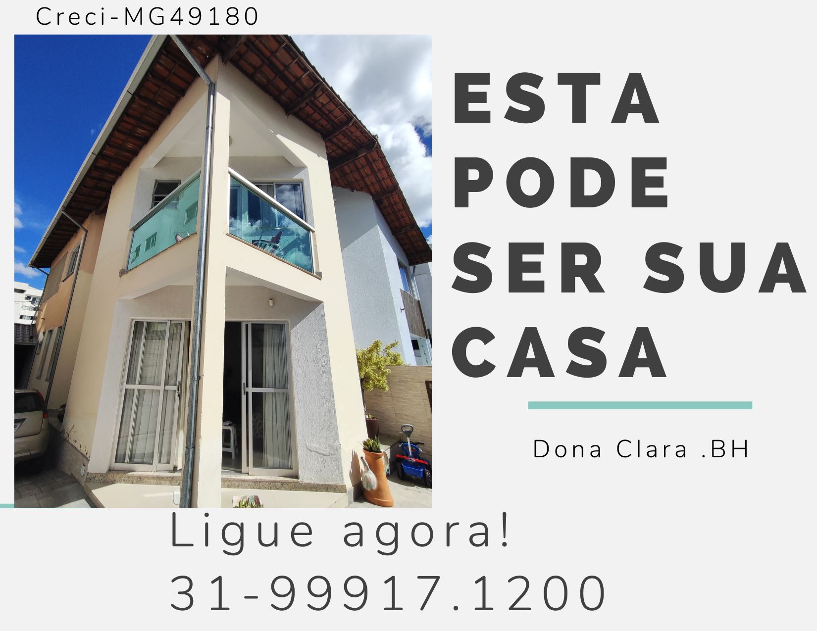 Casa com 3 Quartos à Venda, 137 m²em Dona Clara - Belo Horizonte