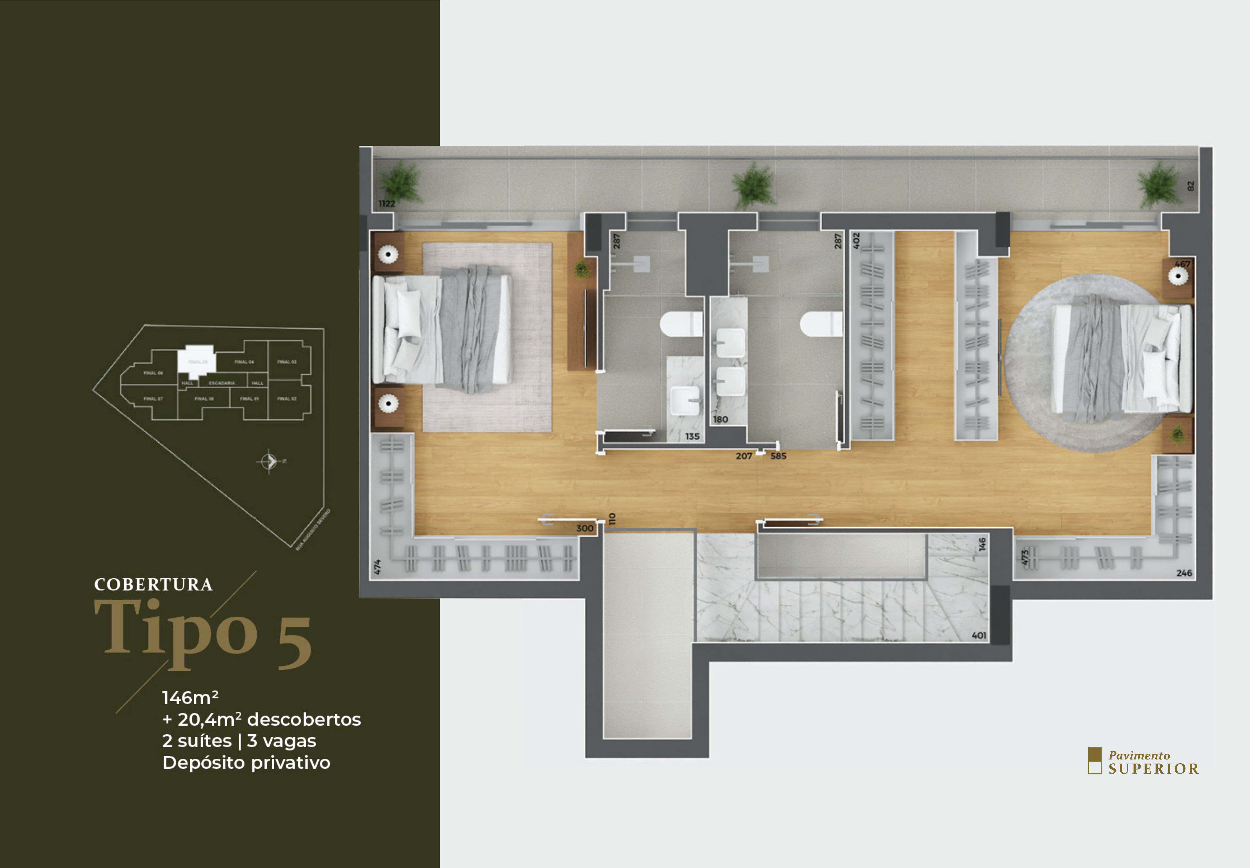 Imagem Cobertura com 3 Quartos à Venda, 220 m²em Alto da Glória - Curitiba Imagem Cobertura com 3 Quartos à Venda, 220 m²em Alto da Glória - Curitiba