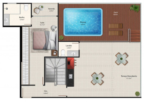Imagem Apartamento com 3 Quartos à Venda, 101 m² em Itapuã - Vila Velha