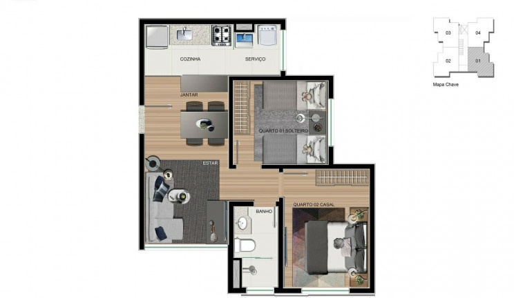 Imagem Apartamento com 2 Quartos à Venda, 48 m² em Mantiquira - Duque De Caxias Imagem Apartamento com 2 Quartos à Venda, 48 m² em Mantiquira - Duque De Caxias