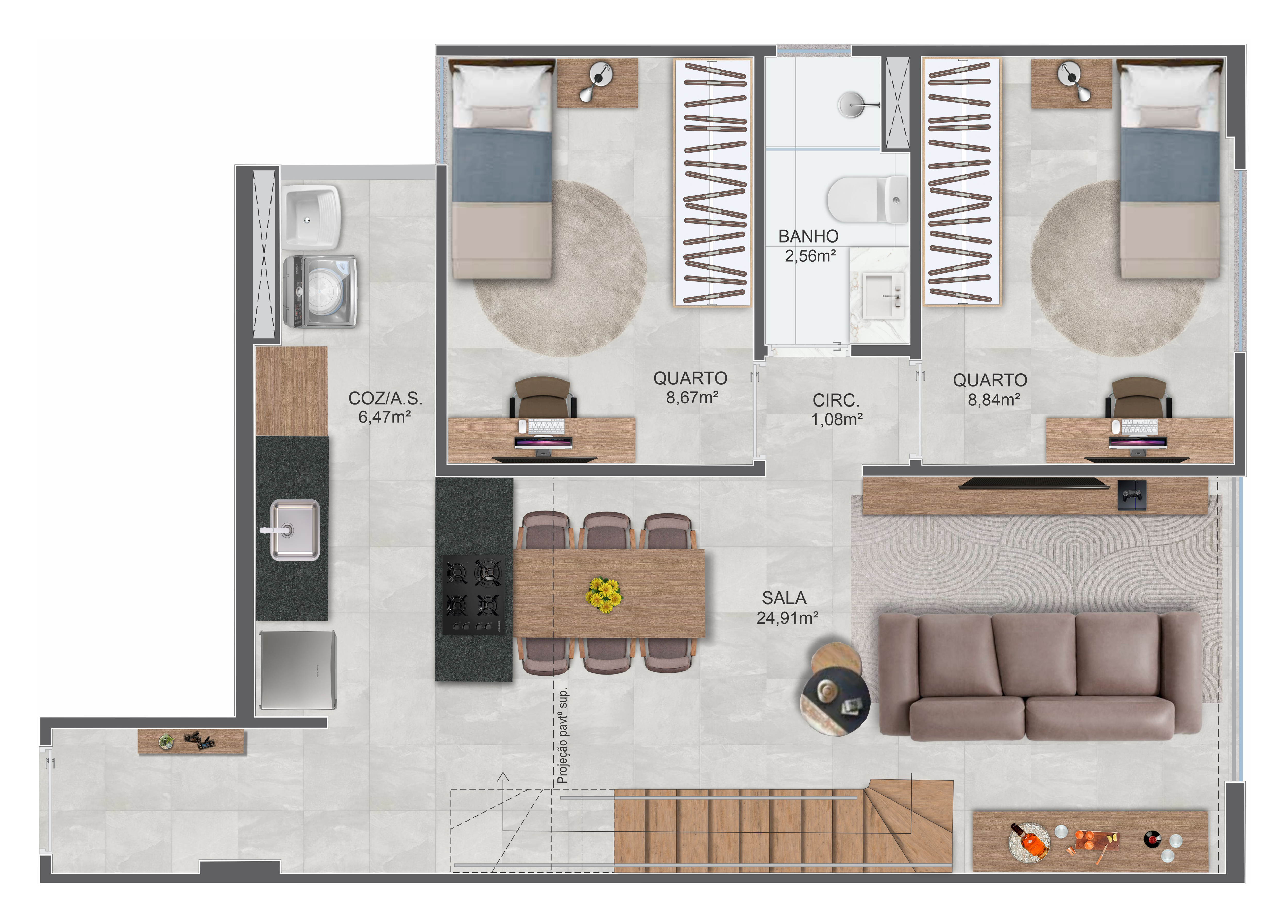 Imagem Apartamento com 2 Quartos à Venda, 60 m² em Praia da Costa - Vila Velha