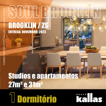 Apartamento à Venda, 27 m² em Jardim das Acácias - São Paulo