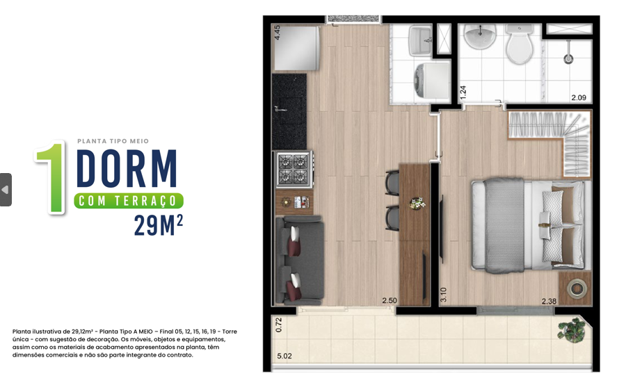 Imagem Studio com 1 Quarto à Venda, 29 m²em Campos Elíseos - São Paulo
