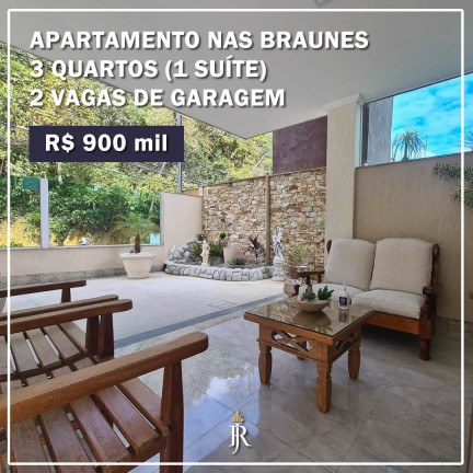 Imagem Apartamento com 3 Quartos à Venda, 128 m² em Braunes - Nova Friburgo Imagem Apartamento com 3 Quartos à Venda, 128 m² em Braunes - Nova Friburgo